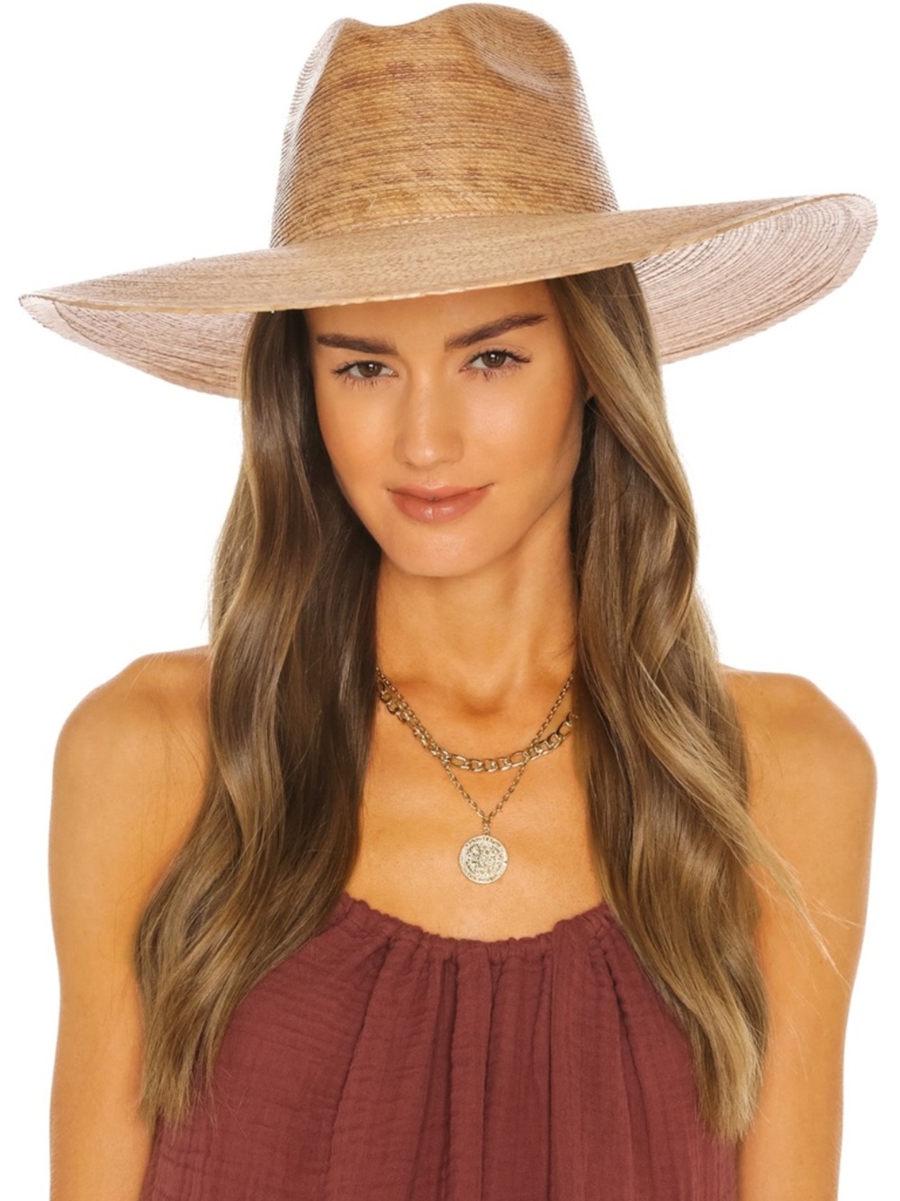 Lack of Color Palma Wide Fedora in Natural (S/M)